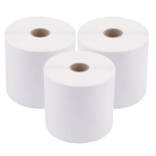enKo 4 x 6 in 3 Rolls | 1350 Perforated Direct Thermal Shipping Labels - size: 3 Rolls - 1,350 Labels, style: Rolls (450 Labels/Roll)