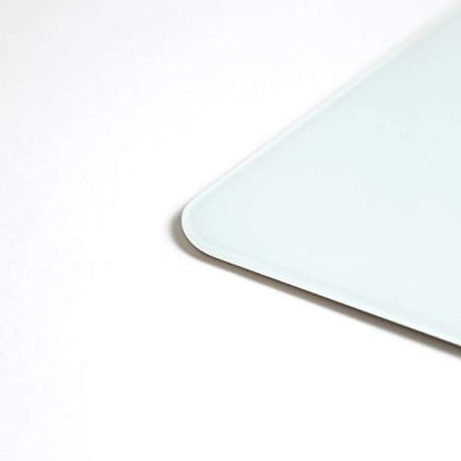 U Brands Magnetic Cubicle Glass Dry Erase Board, 12" x 12" Inches, White Frosted Surface, Frameless (2343U00-04)
