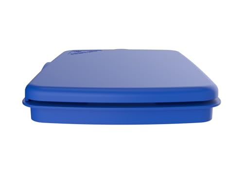 Rev-A-Shelf 32 Qt Garbage Can Lid for Base Kitchen and Bathroom Cabinet Bin - color: Blue, size: 32 QT