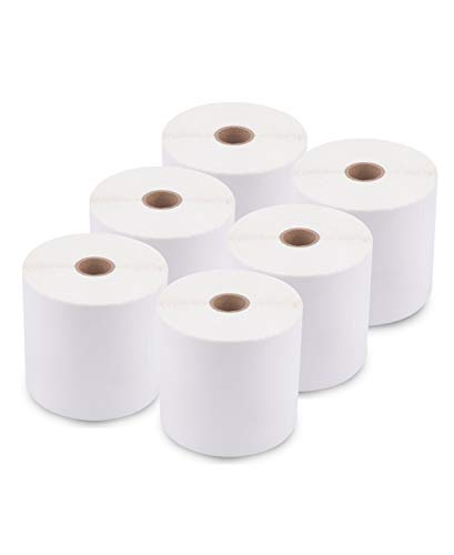 enKo 4 x 6 in 6 Rolls | 2700 Perforated Direct Thermal Shipping Labels - size: 6 Rolls - 2,700 Labels, style: Rolls (450 Labels/Roll)