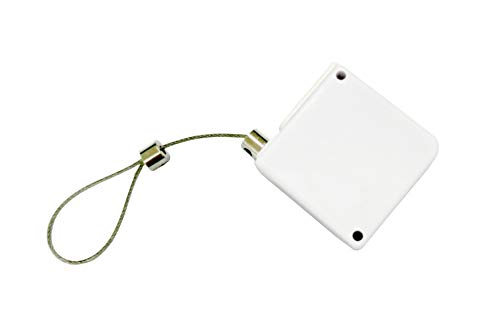 FixtureDisplays® 4PK 1.2 x 1.2 x 0.5" Pull Box Security Cable Box Tether Box for Cameras Cellphones 24" Long 12175-SNL Listing