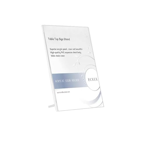 Acrylic Sign Holder L Shape (Vertical A4 210×297mm/8.27×11.69 inches) - color: Vertical A4 210×297mm/8.27×11.69 inches