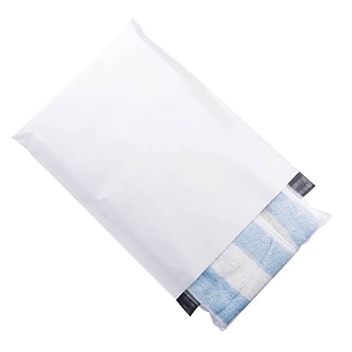 #7 50 PCS 14.5x19 inch Poly Mailers Shipping Envelopes Packaging Bags Enhanced Durability Office Industrial Postal Gift Bags with Self Adhesive, Waterproof and Tear-Proof, White - color: White