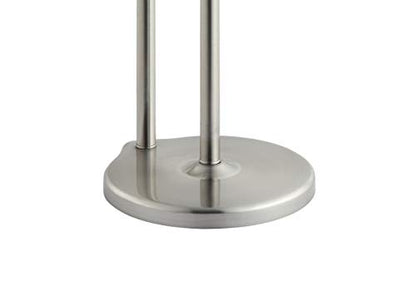 SunnyPoint Free Standing Bathroom Toilet Paper Holder Stand with Reserve, Reserve Area has Enough Space for Jumbo Roll - color: Brush Nickel