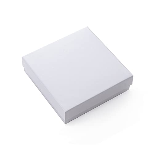 GEFTOL Jewelry Gift Boxes 40 Pack 3.5x3.5x1 Inch Cardboard Jewelry Boxes,Small Gift Boxes for Jewelry Earrings Necklaces Handmade Bangles Bracelets(White) - color: White, size: 3.5x3.5x1 Inch (Pack of 40)
