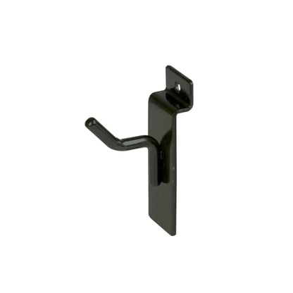 Econoco Slatwall Deluxe Hooks, 96 Pack, Black, 1in - color: Black, size: 1" Length