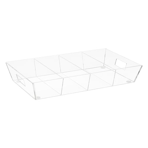 Mind Reader Snack Tray, Countertop Organizer, Snack Tray, Pantry, Breakroom, Kitchen, Clear - color: Clear