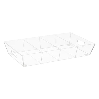 Mind Reader Snack Tray, Countertop Organizer, Snack Tray, Pantry, Breakroom, Kitchen, Clear - color: Clear