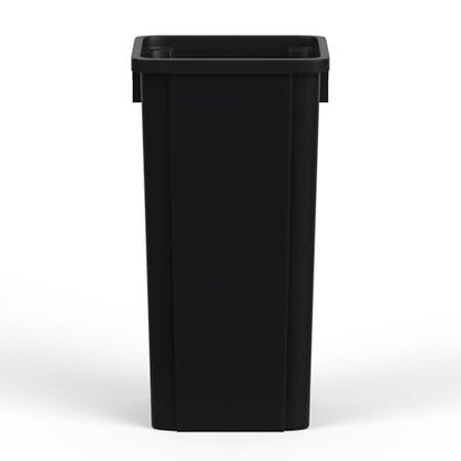 23 Gallon Black Square Commercial Trash Garbage Can | Outdoor Office Restaurant School Kitchen - color: Black, size: 23 Gallon, style: Trash Can