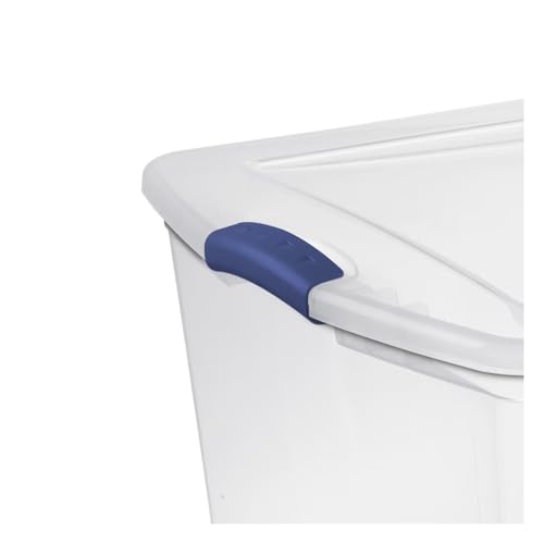 2Pack 105 Quart Clear Plastic Storage Bin with Lid, Large Home Organizer
