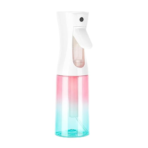 Continuous Spray Bottle, 6.8OZ /200ML Hair Mister Spray Bottle, Fine Mist for Salons,Barber, Plants, Skin Care, Cleaning(Red Blue Gradient,1 Pack) - color: Gradient Red Blue, size: 6.8 Ounces