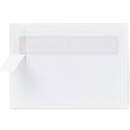 Packing List Enclosed Envelopes – 4.5" x 5.5" Short Side Opening – Self-Adhesive Clear or Printed Options – Multiple Pack Sizes (Print - PLE, 500) - style: Print - PLE