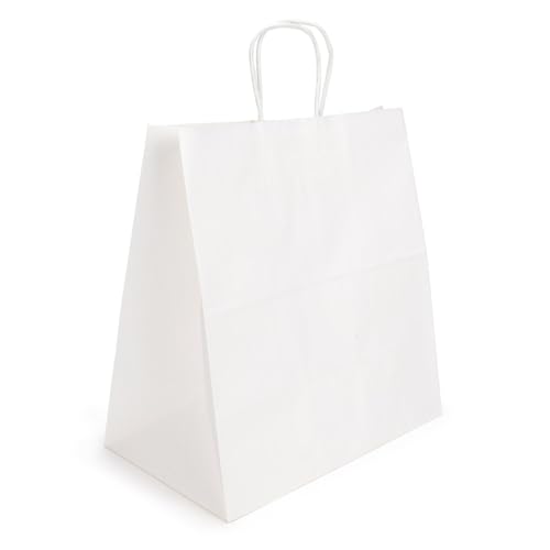 ClearBags Paper Merchandise Handle Bags (White, 12 1/2 x 7 x 13) - color: White, size: 12 1/2 x 7 x 13