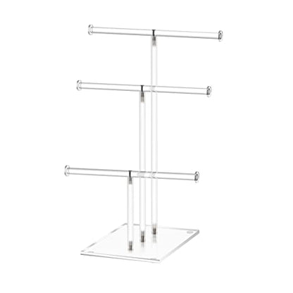 3-Tier Acrylic Jewelry Stand for Necklace Bracelet Tabletop Display
