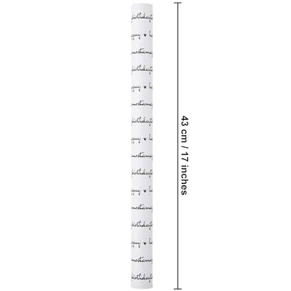 Sikiweiter Birthday Wrapping Paper - 17" x 16.5 Feet Roll - Happy Birthday to The Most Amazing Guy for Man's Birthday(Birthday Text) - color: Birthday Text
