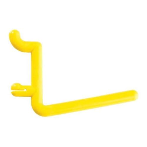 Functionaire; FH3-2; Locking Pegboard Hooks, Shape 3 - Yellow; Bulk 25 Hooks