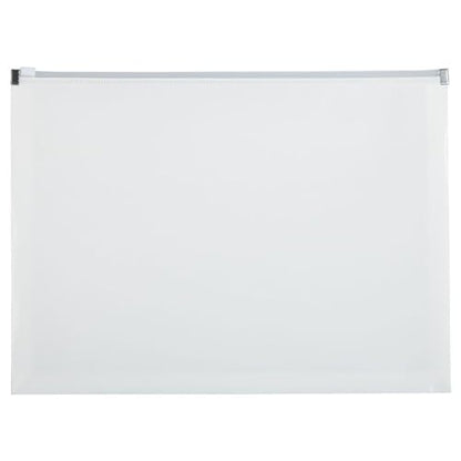 JAM PAPER Plastic Envelopes with Zip Closure - Letter Booklet - 9 3/4 x 13 - White - 3/Pack - color: White, size: Letter Size - 3 Pack