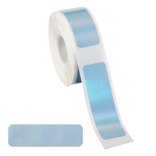 PATIKIL Holographic Thermal Label Stickers 1.6x0.5 Holographic Label - color: Blue, size: 1.6x0.5"