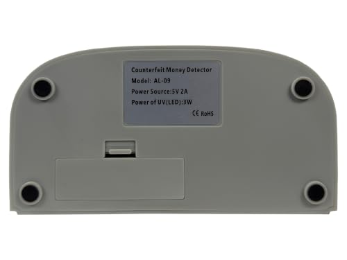 AL-09 LED Counterfeit Money Detector Machine with UV - Universal Currency Banknote Credit Card Validator