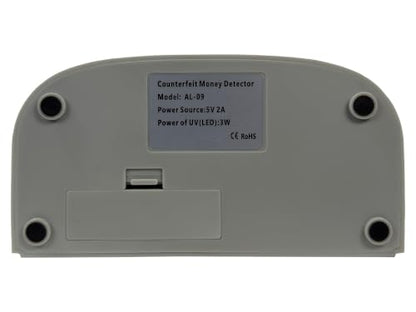 AL-09 LED Counterfeit Money Detector Machine with UV - Universal Currency Banknote Credit Card Validator