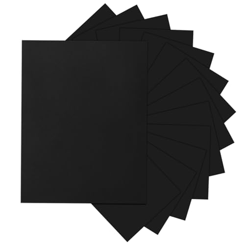 Goefun 24 Sheets 80lb Black Cardstock 8.5 x 11 Black Paper - color: black, size: 8.5x11