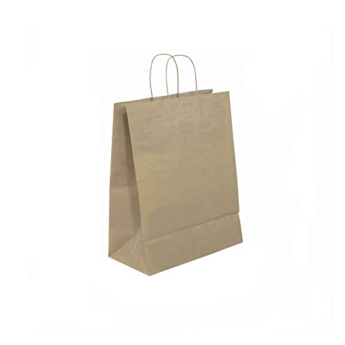 JET PAPER BAGS - 13”x7”x17” Inch [250 Pcs] Large Brown Paper Bags with Handles Prime for Takeout, Grocery, Goody, Retail, Party, Gifts, Weddings - color: 13" x 7" x 17"
