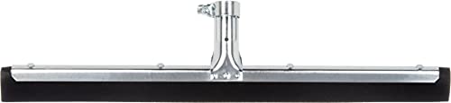 SPARTA Flo-Pac Double Foam Floor Rubber Squeegee Window Squeegee with Heavy Duty Steel Frame for Floor, Concrete, Tile, Garage, Commercial Use, 18 X 1.5 X 3 Inches, Black, (Pack of 10)