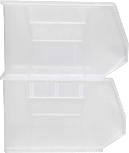 Akro-Mils 30270 AkroBins Plastic Storage Bins, 18"x16"x11", Clear, 3-Pack - color: Clear