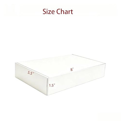 KAXILU White Cardboard Boxes Shipping Packaging Boxs 20pcs Shipping Boxs Suitable E-Commerce Packaging Small L8xW5.5xH1.5 inch - color: White-1, size: Small-L8xW5.5xH1.5 inch