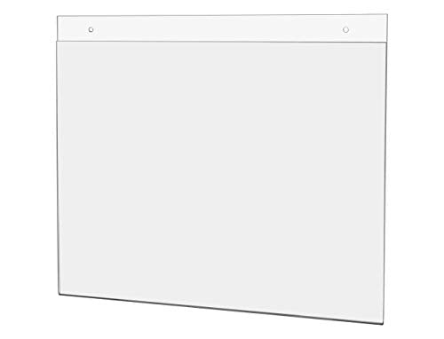 25 Pack Clear Acrylic Sign Holder 14" x 11" with Hanging Hardware for Hours of Operation Upcoming Events and Important Notices in Offices and Healthcare Facilities by Marketing Holders - size: 14" w x 11" h