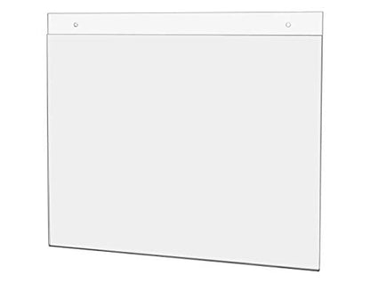 25 Pack Clear Acrylic Sign Holder 14" x 11" with Hanging Hardware for Hours of Operation Upcoming Events and Important Notices in Offices and Healthcare Facilities by Marketing Holders - size: 14" w x 11" h
