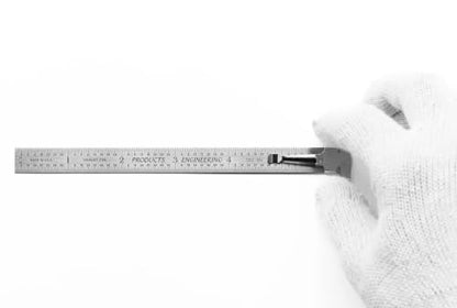 PEC Tools 6" Metal Pocket Ruler, 32nds/64ths & Decimal Equivalent, 10pcs - color: Decimal Equivalent Chart, size: 10