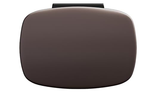 Garvee 13 gal / 50 L Metal Kitchen Trash Can with Lid, Large Rustproof Garbage Can for Kitchen, Step-on Trash Bin with Inner Bucket, Rear Handle, Soft Close Lid, Brown - color: Brown, size: 13.2 gal Single
