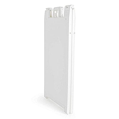 Plasticade Signicade Deluxe A Frame Sidewalk Curb Sign Portable Folding Double Sided Display with Quick Change System for Store Signs, White (2 Pack)