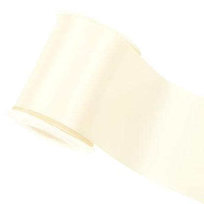 Ivory Double-Faced Satin Ribbon, 3 Inch x 10 Yards - color: Ivory