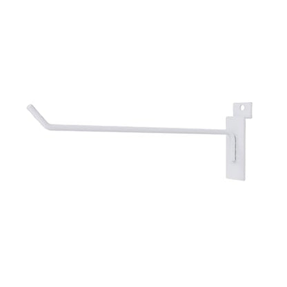 8'' Slatwall Hooks, White, 25 Count Slat Board Display Hooks - color: White, size: 8 Inch