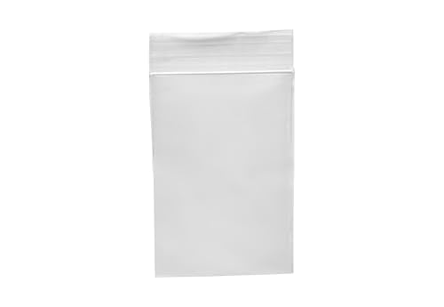 Dazzling Displays 100-Pack 2 Mil Transparent Small Plastic Clear Resealable Poly Bags (5 x 9 Inch) - Perfect for storing miscellaneous tiny items like beads, jewelry, and other small parts. - color: 5 x 9 Inch