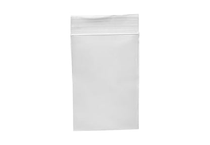Dazzling Displays 100-Pack 2 Mil Transparent Small Plastic Clear Resealable Poly Bags (3 x 5 Inch) - Perfect for storing miscellaneous tiny items like beads, jewelry, and other small parts. - color: 3 x 5 Inch