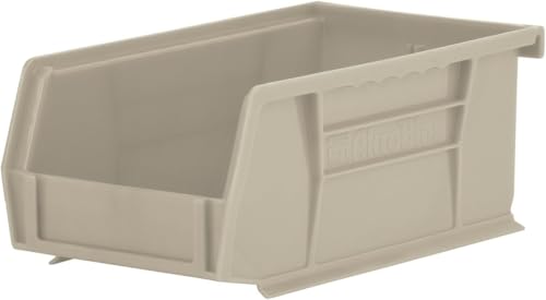 Akro-Mils 30220 AkroBins Plastic Storage Bins, 7"x4"x3", Stone, 24-Pack - color: Stone