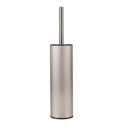 Toilet Brush and Holder Set Premium Material Toilet Bowl Cleaner Free Standing Toilet Bowl Brush and Holder 1pack Brushed Nickel - color: Brushed Nickel