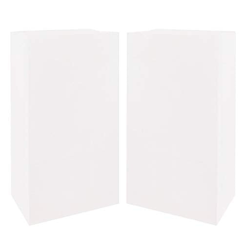 KEYYOOMY Small White Paper Bags White Goodie Bags (50 CT, 4.7x2.4x8.7 in) - color: White, size: 4.7x2.4x8.7 in - Small