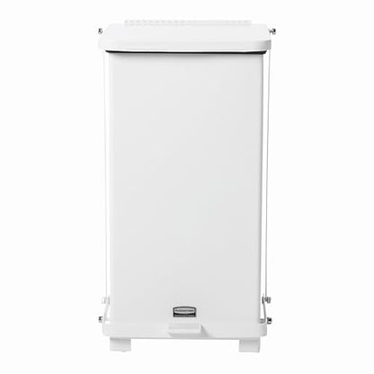 Rubbermaid Commercial Products Defenders Step-On Trash Can with Plastic Liner 6.5-Gallon White Good with Infectious Waste in Doctors Office/Hospital/Medical/Healthcare Facilities - color: White, size: 6.5G