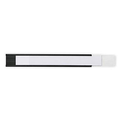 SmartSign Magnetic 'C' Channel Label Holders for Metal Racks and Shelves | 0.5" x 4" Pack of 25 - size: 0.5" x 4"