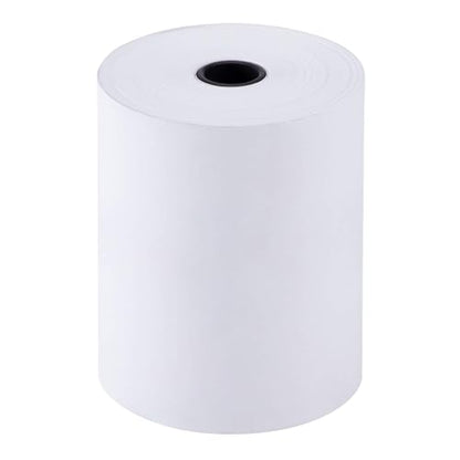 [3 1/8" x 220' - 50 Rolls] Karat BPA-Free Thermal Paper Rolls - Receipt Paper for POS, Credit Card & Cash Register - Clear & Fine Print - size: 220', style: 3 1/8"