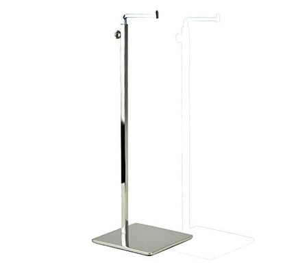 B&NN Adjustable Metal Handbag Rack Tabletop Handbag Purse Display Stand Single Hook Bag Stand Holder (Silver) - color: Silver