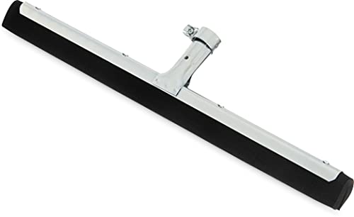 SPARTA Flo-Pac Double Foam Floor Rubber Squeegee Window Squeegee with Heavy Duty Steel Frame for Floor, Concrete, Tile, Garage, Commercial Use, 18 X 1.5 X 3 Inches, Black, (Pack of 10)