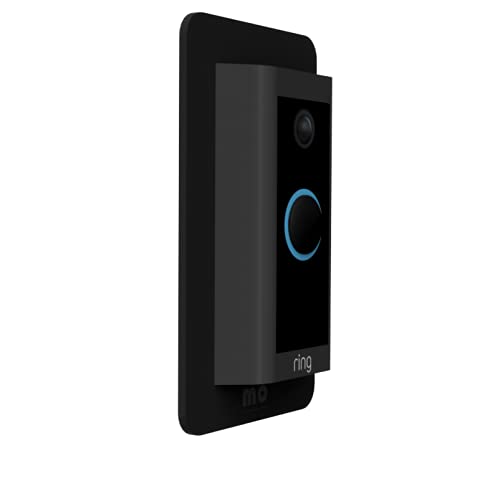 Non-Adhesive Wall Plate Compatible with Video Doorbell Wired (Model 5AT3T5) Mount Back-Plate Covers Holes Scratches Video Door Bell Backplate Camera Apartment - style: Plate