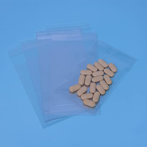 iMailer - 200 Count - 3" x 5" Self Sealing Cellophane Bags- Clear Small Cello Bags for Bakery, Treats, Party Favors, Photo, Jewelry - size: 3x5 Inch (Pack of 200)