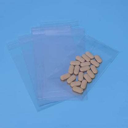 iMailer - 200 Count - 3" x 5" Self Sealing Cellophane Bags- Clear Small Cello Bags for Bakery, Treats, Party Favors, Photo, Jewelry - size: 3x5 Inch (Pack of 200)