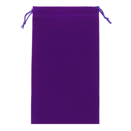 Mandala Crafts 8x17 Purple Velvet Drawstring Bags for Shoe Dusting Bags - color: Purple 8X17 Inches, size: 1 Count (Pack of 10)